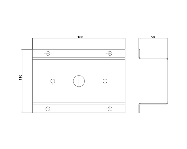 Afstand for synlig installation i gruppen Produkter / Tilbehør hos Nokalux (955421)