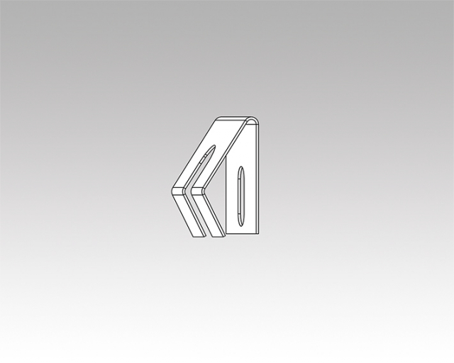 Klips til skjult støtteprofil (4 stk.)