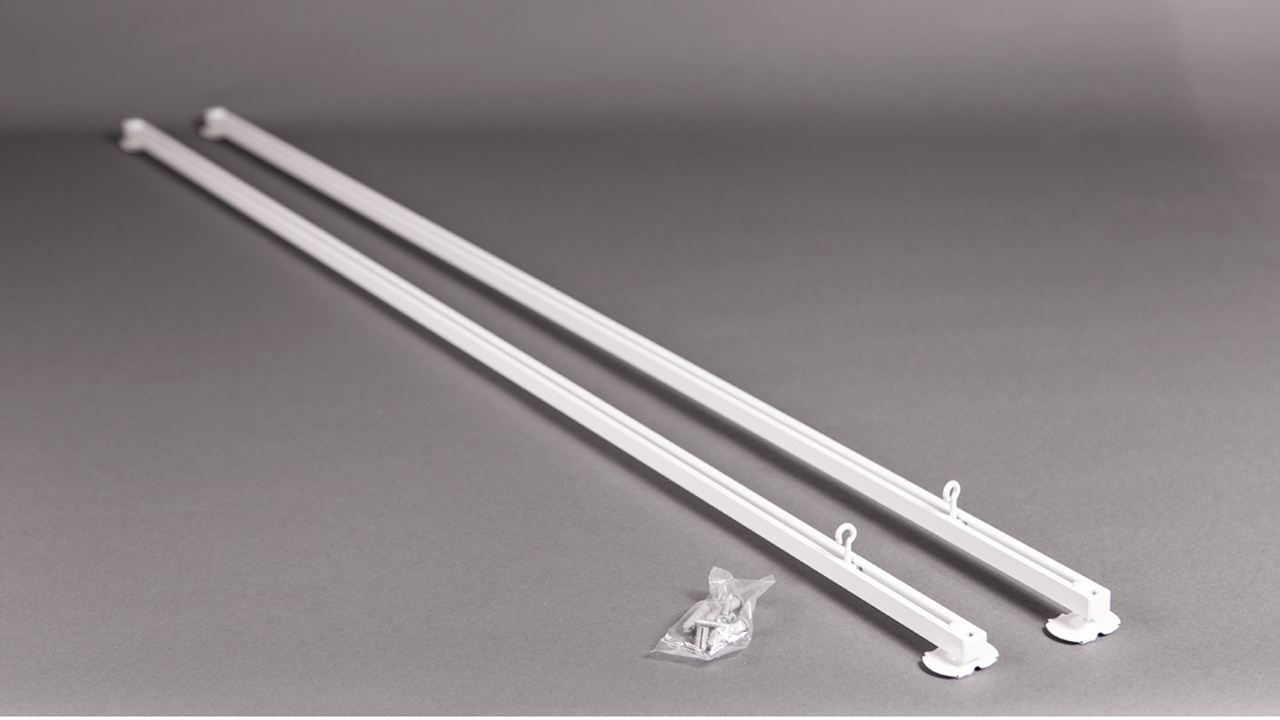 Ophængsskinne 600mm for T-profil Sort